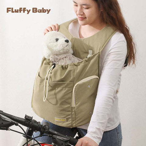Pet Travel Backpack Large Capacity Cat Chest Bag Dog Carrier - petsbene
