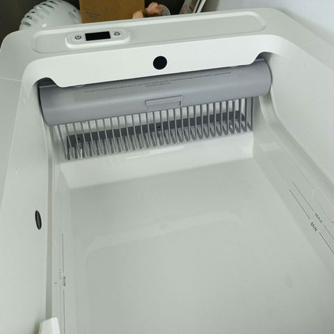 No Scooping Cat Litter Pan APP Controlled Large Semi Enclosed - petsbene
