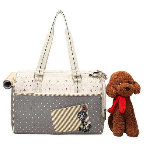 Convenient Pet Handbag Canvas Design for Travel - petsbene