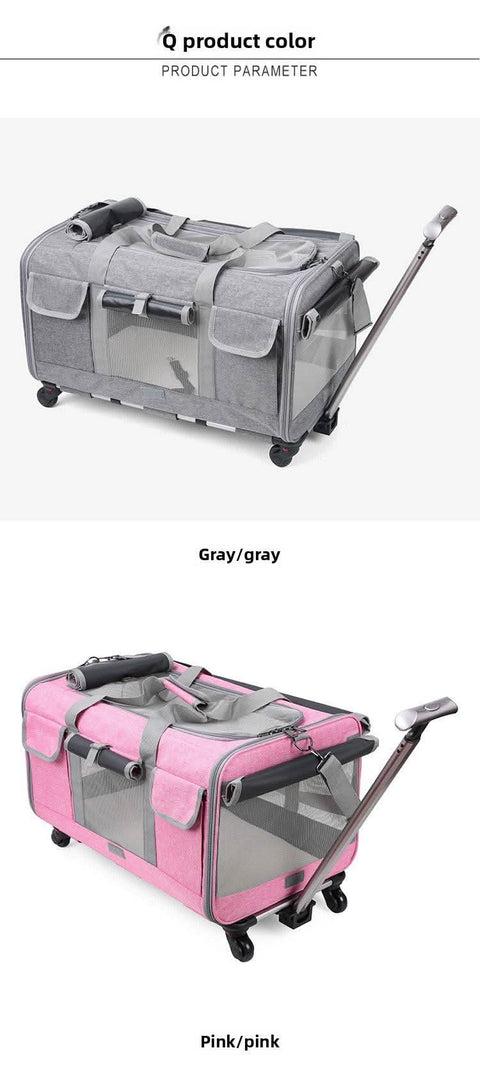 Airline Approved Portable Cat Carrier New Pet Suitcase - petsbene