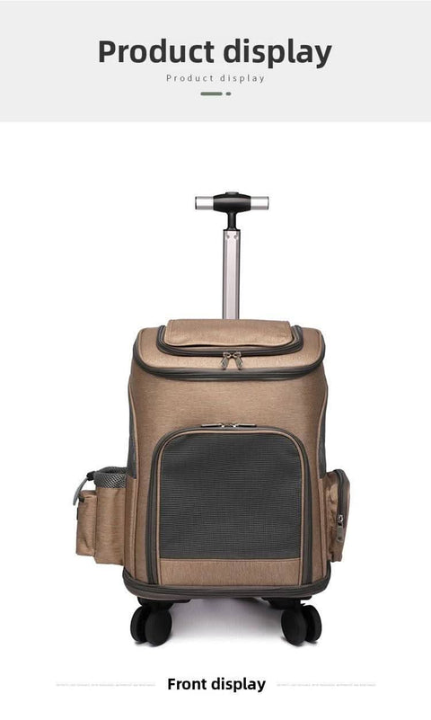 Airline Approved Large Capacity Pet Carrier Luggage Portable Cat Backpack Breathable Foldable Dual Use - petsbene