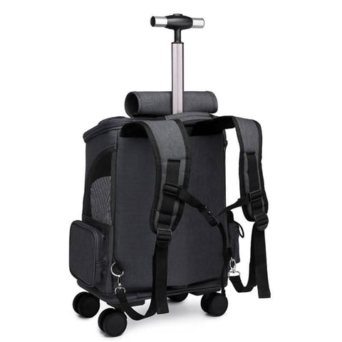 Airline Approved Large Capacity Pet Carrier Luggage Portable Cat Backpack Breathable Foldable Dual Use - petsbene