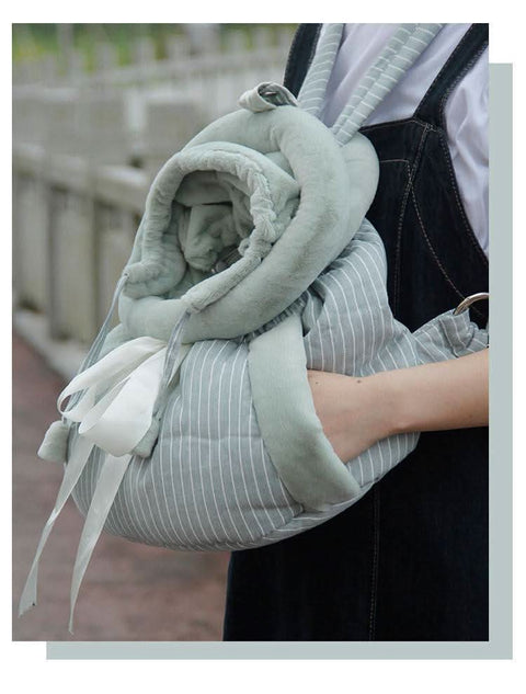 Cat carrier backpack for small pets travel bag with sleeping bag - petsbene