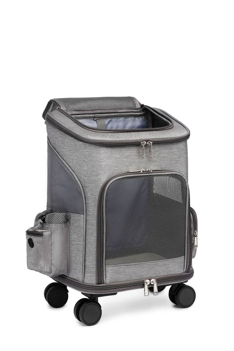 Airline Approved Large Capacity Pet Carrier Luggage Portable Cat Backpack Breathable Foldable Dual Use - petsbene