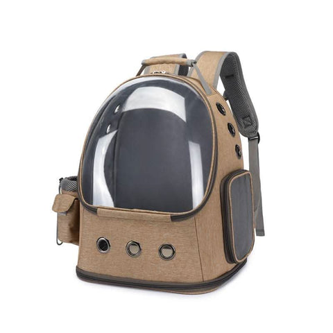 Stylish Foldable Transparent Pet Backpack for Cats Dogs Travel - petsbene