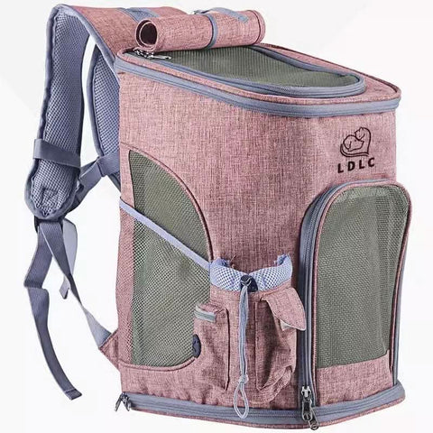 Large Cat Backpack for Two Cats Foldable Pet Airline Approved - petsbene