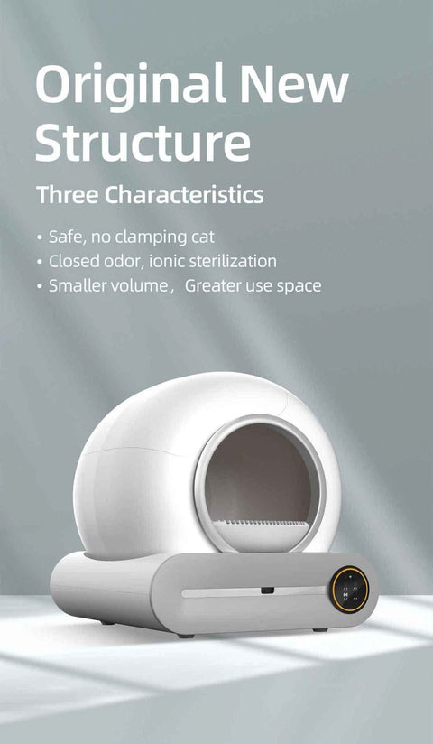 Auto Extra Large Cat Litter Box Intelligent Self Cleaning - petsbene