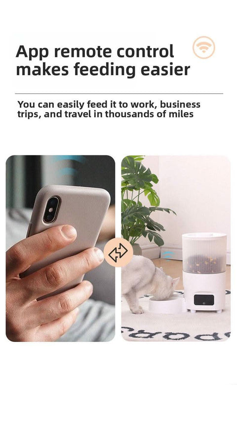 New Smart Pet Feeder Cross Border Bestseller All In One Remote Timer - petsbene