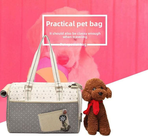 Convenient Pet Handbag Canvas Design for Travel - petsbene