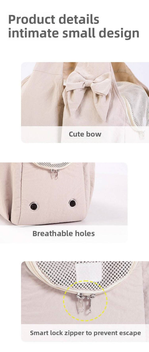 Stylish portable pet backpack high capacity dog cat carrier bag - petsbene