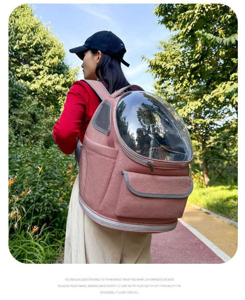 Outdoor Large Cat Carrier Backpack Airplane Approved Ventilated Pet Bag - petsbene