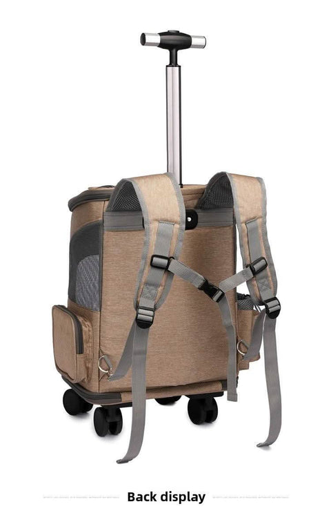 Airline Approved Large Capacity Pet Carrier Luggage Portable Cat Backpack Breathable Foldable Dual Use - petsbene