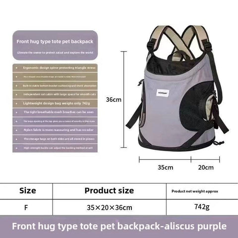 Airline Approved Pet Backpack Breathable Cat Travel Bag - petsbene