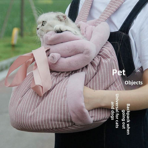 Cat carrier backpack for small pets travel bag with sleeping bag - petsbene