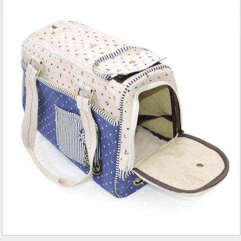Convenient Pet Handbag Canvas Design for Travel - petsbene