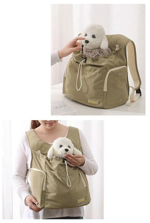 Portable PET backpack dog cat carrier outdoor travel bag - petsbene