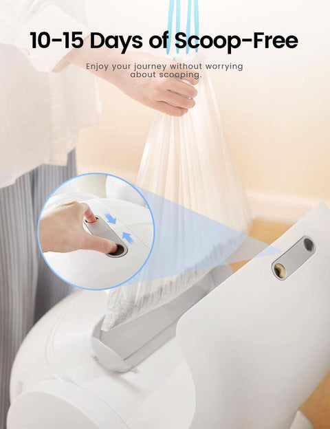 Smart litter box controlled by app, automatic large capacity - petsbene