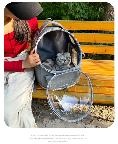 Outdoor Large Cat Carrier Backpack Airplane Approved Ventilated Pet Bag - petsbene