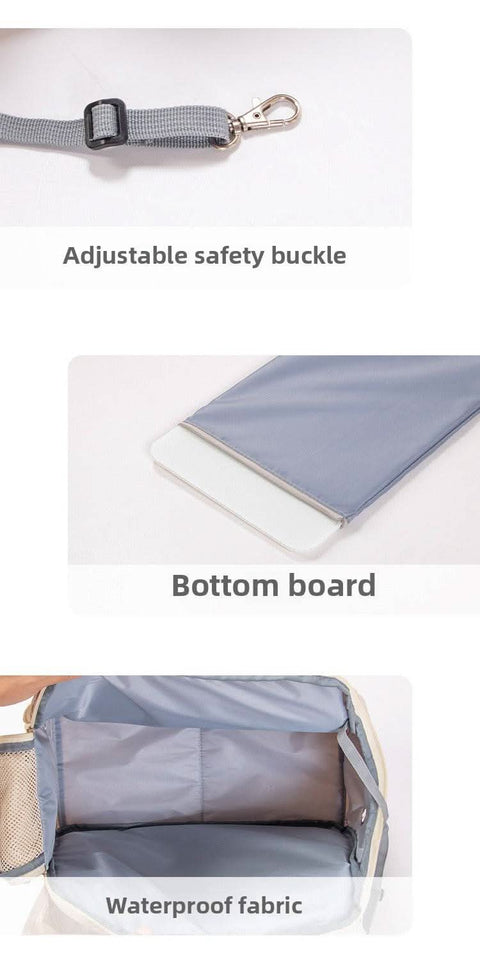 Stylish portable pet backpack high capacity dog cat carrier bag - petsbene