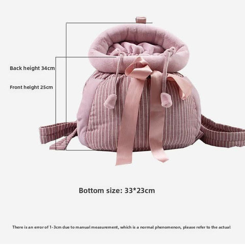 Cat carrier backpack for small pets travel bag with sleeping bag - petsbene