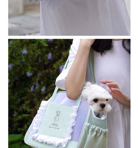 Stylish Pet Cat Carrier Portable Lightweight Breathable Dog Bag High Fashion Anti Stress Outing Bag - petsbene