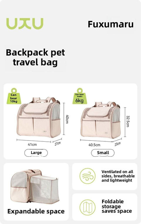 Airline Approved Cat Carrier Backpack Expandable Large Pet Travel Bag - petsbene