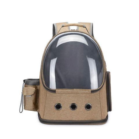 Stylish Foldable Transparent Pet Backpack for Cats Dogs Travel - petsbene