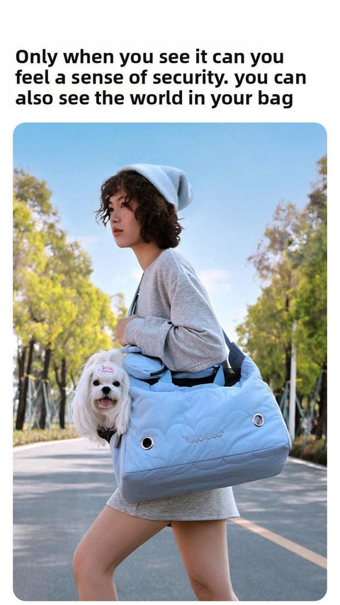 Stylish Dog Cat Carrier Large Capacity Cat Cage Backpack Pet Bag for Outdoor Trips - petsbene