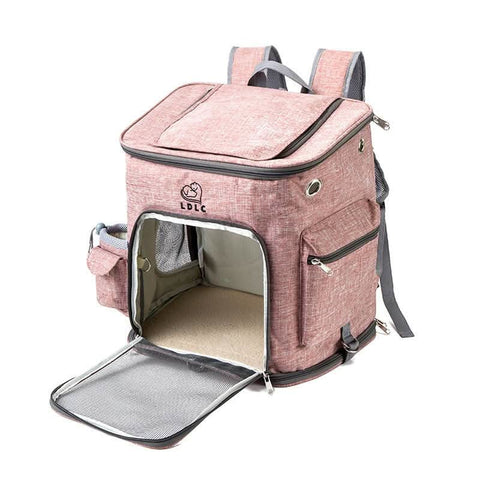 Large Cat Backpack for Two Cats Foldable Pet Airline Approved - petsbene
