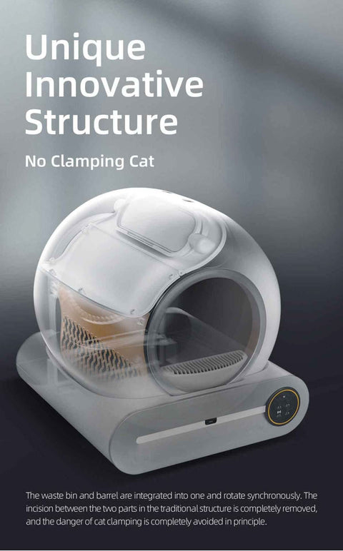 Auto Extra Large Cat Litter Box Intelligent Self Cleaning - petsbene