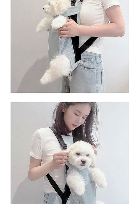 Dog outdoor backpack pet carrier small puppy cat bag - petsbene