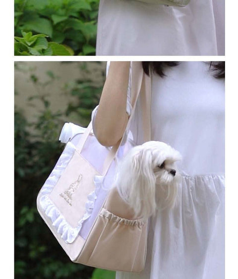 Stylish Pet Cat Carrier Portable Lightweight Breathable Dog Bag High Fashion Anti Stress Outing Bag - petsbene