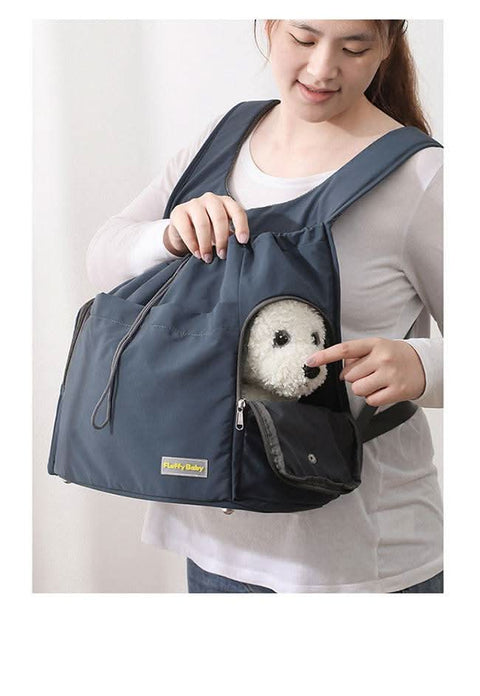 Portable PET backpack dog cat carrier outdoor travel bag - petsbene