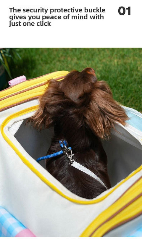Pet Airline Carrier Extension Large Capacity All Seasons Cat Dog Travel Bag - petsbene