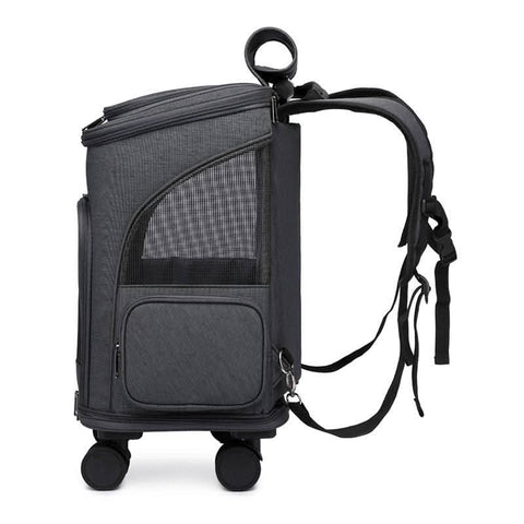 Airline Approved Large Capacity Pet Carrier Luggage Portable Cat Backpack Breathable Foldable Dual Use - petsbene