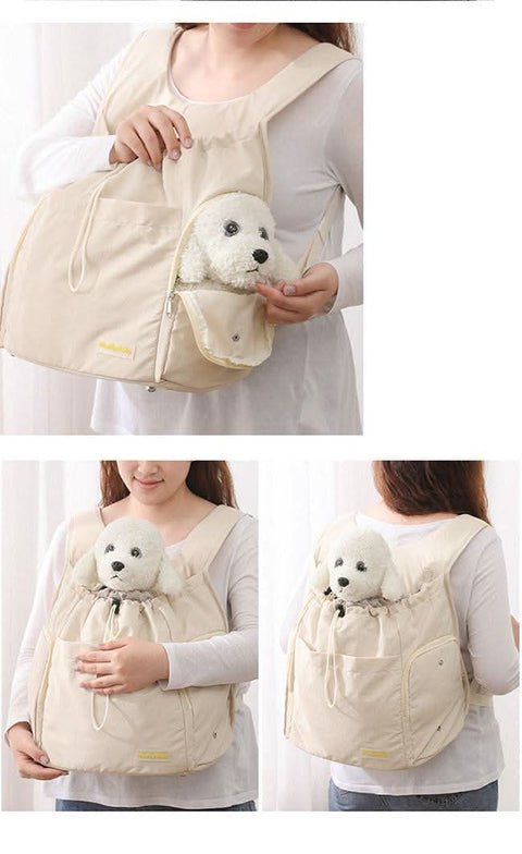 Portable PET backpack dog cat carrier outdoor travel bag - petsbene