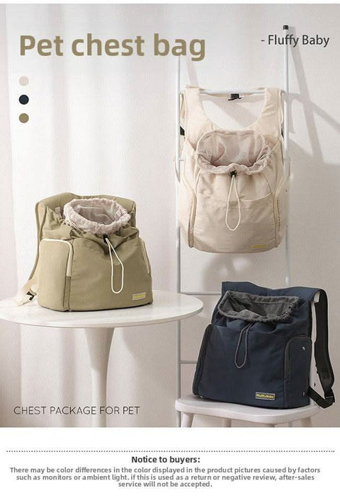 Portable PET backpack dog cat carrier outdoor travel bag - petsbene