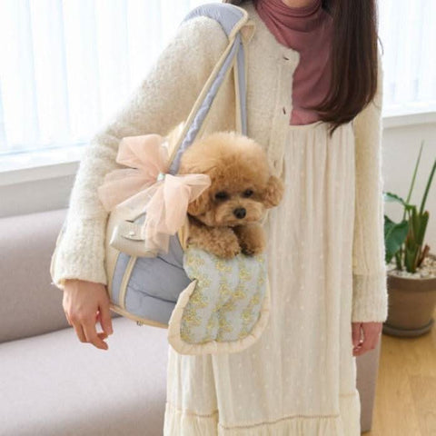 Dog Cat Outing Portable Bag Small Pet Carrier Shoulder Handbag Korean Style - petsbene