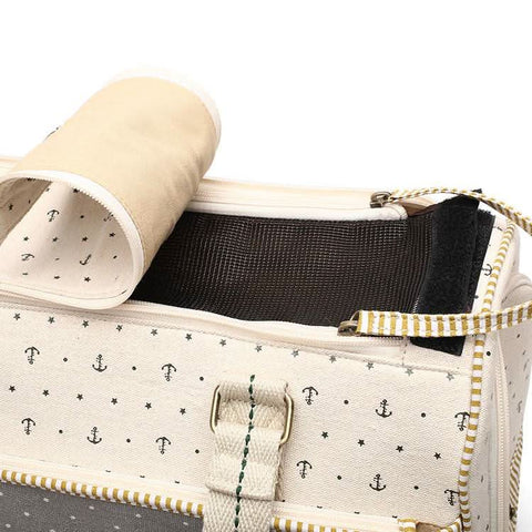 Convenient Pet Handbag Canvas Design for Travel - petsbene