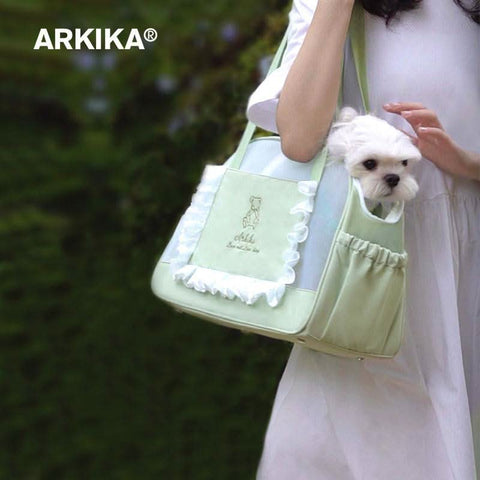 Stylish Pet Cat Carrier Portable Lightweight Breathable Dog Bag High Fashion Anti Stress Outing Bag - petsbene