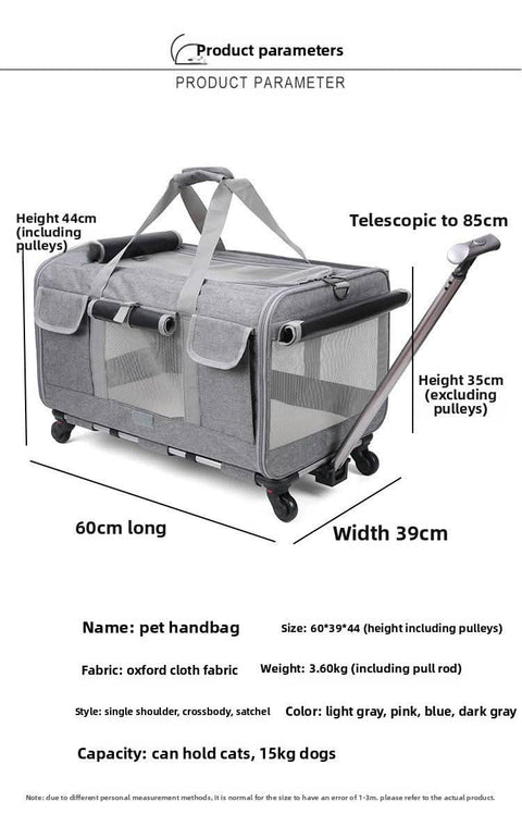 Airline Approved Portable Cat Carrier New Pet Suitcase - petsbene