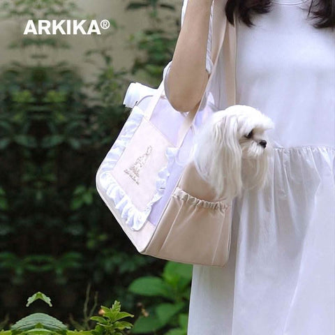 Stylish Pet Cat Carrier Portable Lightweight Breathable Dog Bag High Fashion Anti Stress Outing Bag - petsbene