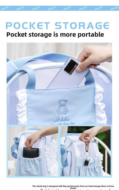 Stylish Pet Cat Carrier Portable Lightweight Breathable Dog Bag High Fashion Anti Stress Outing Bag - petsbene