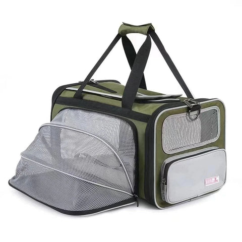 Cat bag going out portable cat backpack pet aviation soft bag expanding on the plane breathable car dog bag - petsbene