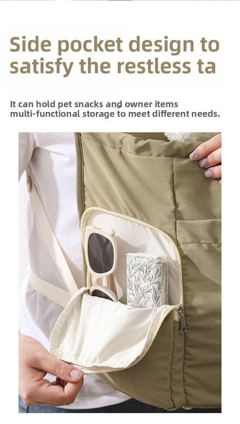 Portable PET backpack dog cat carrier outdoor travel bag - petsbene
