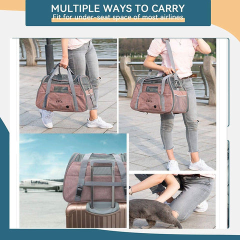 Airline Approved Large Pet Carrier Bag Multipurpose Car Travel Bag - petsbene