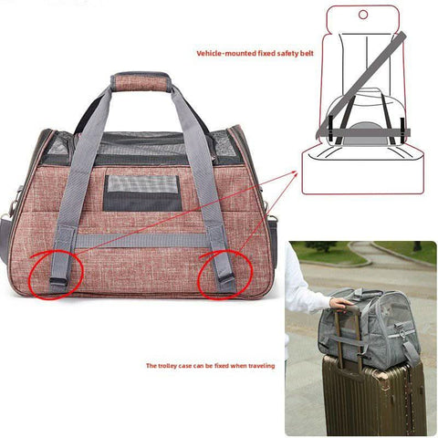 Airline Approved Large Pet Carrier Bag Multipurpose Car Travel Bag - petsbene