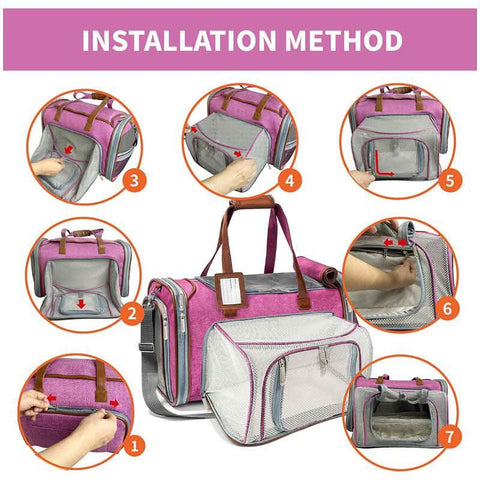 Approved Airline Compatible Dog Car Seat Cover - petsbene