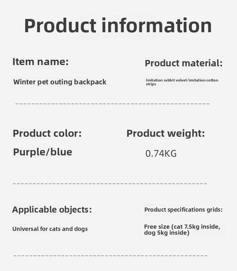 Cat carrier backpack for small pets travel bag with sleeping bag - petsbene