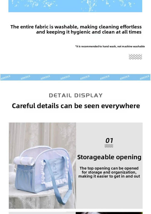 Stylish Pet Cat Carrier Portable Lightweight Breathable Dog Bag High Fashion Anti Stress Outing Bag - petsbene